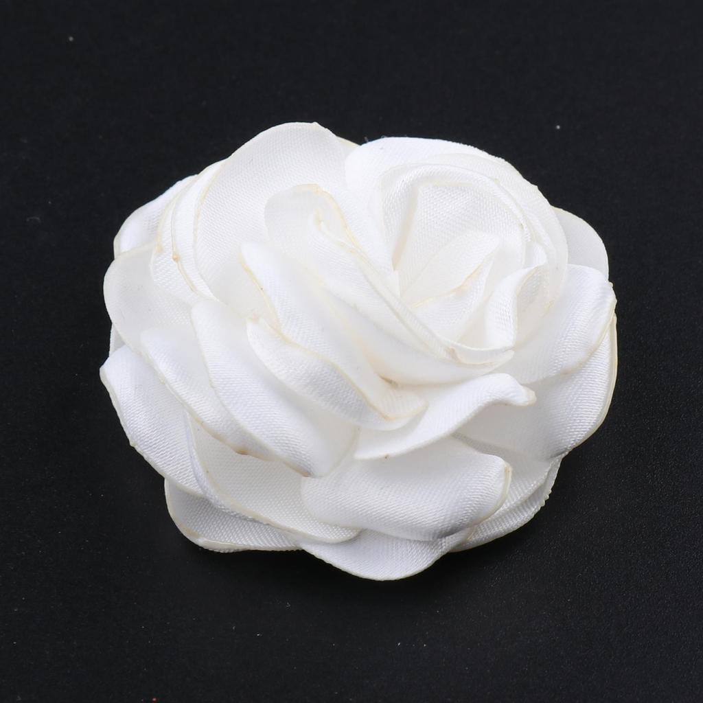 5CM Large Fabric Flower with Burned Edge for Jewelry, Clothing, Headwear, Hair Clips & Decorative Accessories