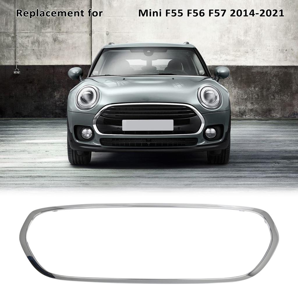 Front Trim Grille Bumper Moulding Chrome Replacement for BMW Mini F55 F56 F57 2014 2021, 51137449207, 51137300589