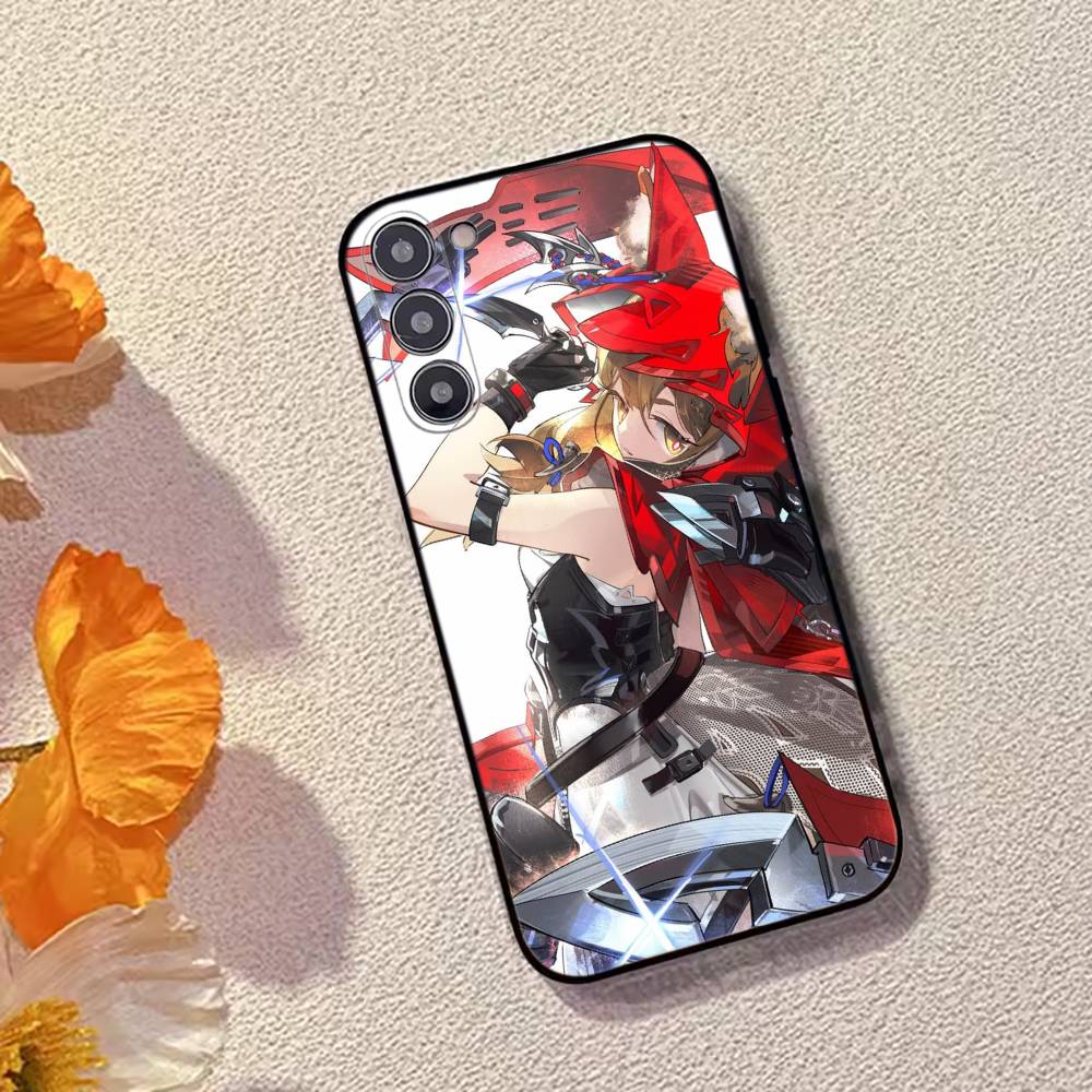 Чехол для телефона A-Arknights Endfield для Samsung Galaxy A73, A72, A71, A70, A53, A52, A51, Других Мягкий Черный Чехол