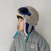 Cute Cartoon Children Pilot Hat Windproof Warm Hat New Ear Protection Cap  Winter