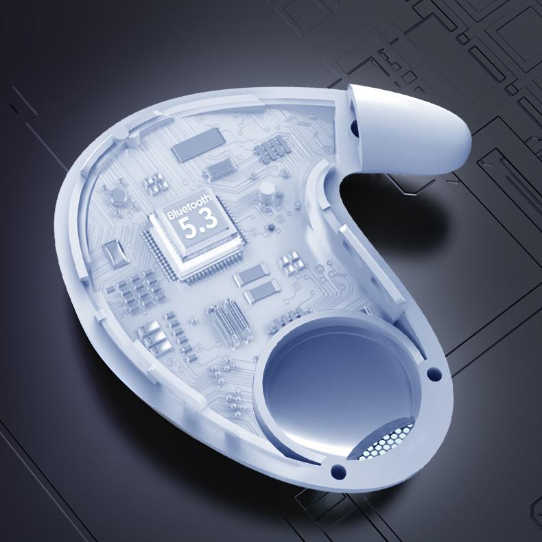 Невидимые наушники для сна, беспроводные Bluetooth 5,3 наушники TWS, спортивные наушники с шумоподавлением, водонепроницаемые мини-гарнитуры