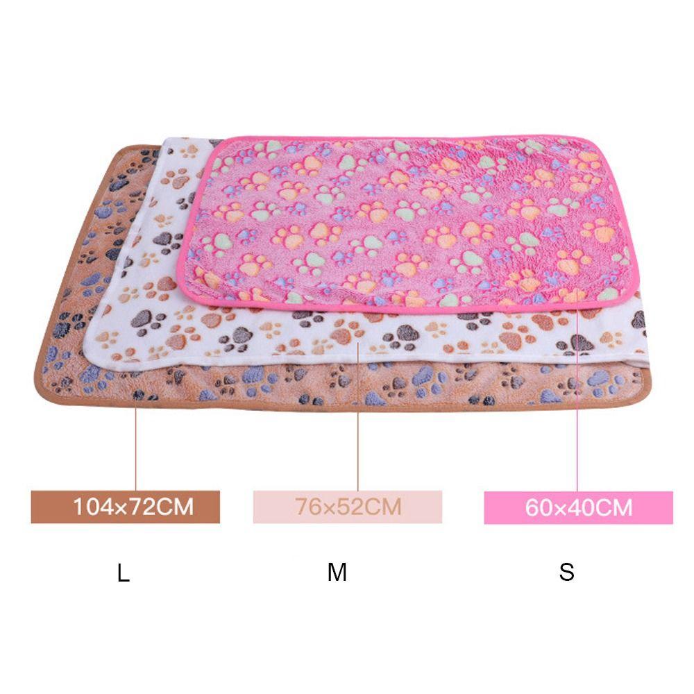 Fluffy Soft Warm Bone Pattern Dogs Plush Pet Blanket Winter Quilt Fleece Blanket Flannel Blanket
