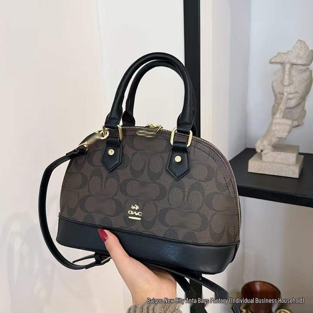 Women's Retro Print Versatile Tote: European & American Fashion Shoulder Crossbody Bag