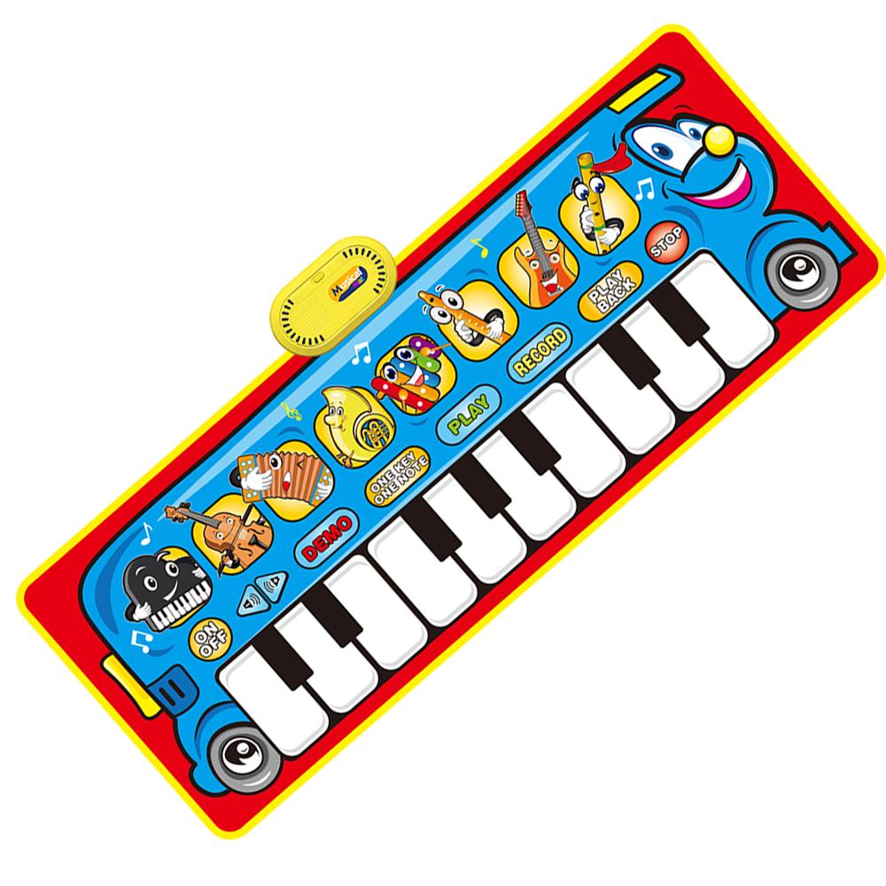 Детский многофункциональный музыкальный пианино-коврик Пианино-клавиатура на полу для малышей с Midi Детский коврик Музыкальный ковер Обучающие игрушки Подарки для детей