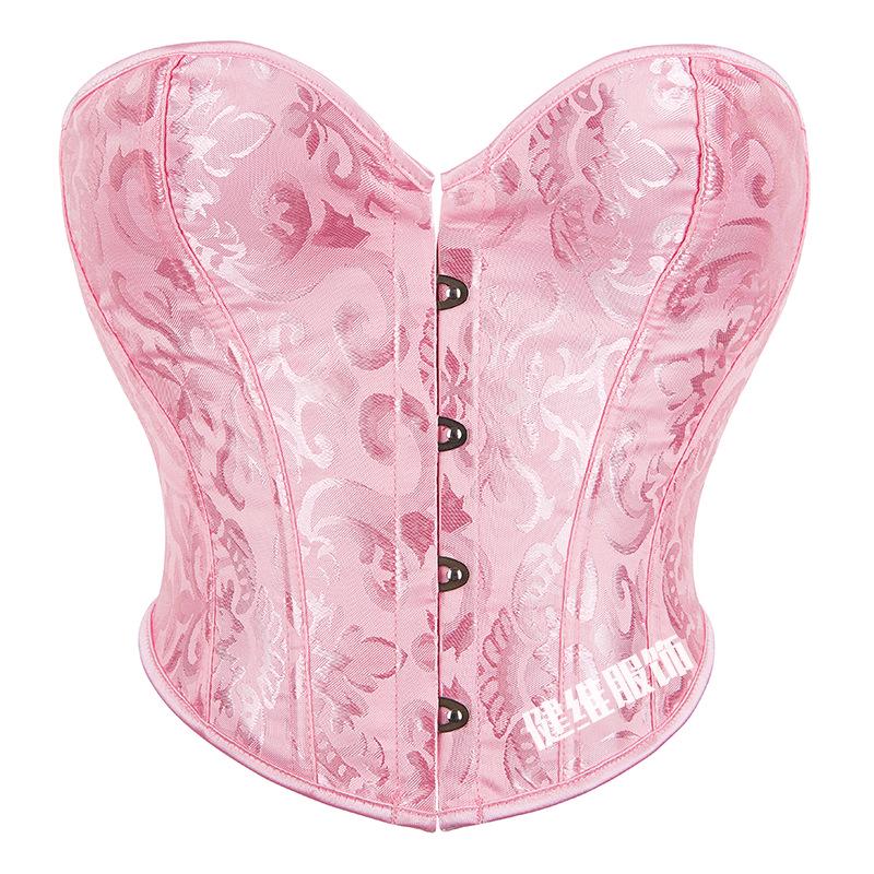 Винтажный корсетный кроп-топ «Рыбий скелет»: Кулиска, Утягивающая талия, Контроль живота, Без спины, Короткий боди-корсет с 4 крючками.