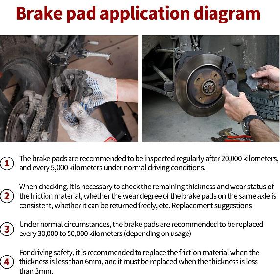 Road Passion FA270 Rear Brake Pads for POLARIS ATV Trail Blazer 250 400(1999-2004)/Trail Boss 325 330(2000-2004)/Xplorer 250 400 4x4(1999-2005)
