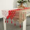 Haobei Christmas New Christmas Decoration Supplies Linen Printed Table Runner Table Decoration Ornaments Tablecloth Placemats