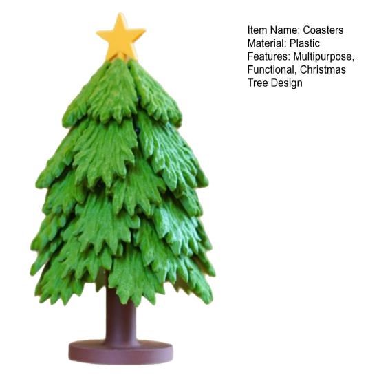 Yousheng 1 набор подставок под рождественскую елку, пластиковые термоизоляционные подставки, подставки со звездочкой, защита стола, декоративные подставки для горячих блюд