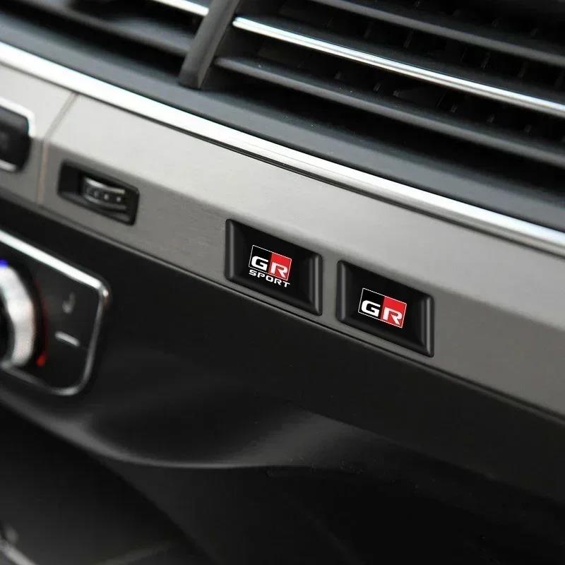 10pcs/set Car Epoxy Emblem Decor Stickers For Toyota RAV4 Corolla GR Sport VBCH5 Auris Land Hilux 86 Camry Prius Accessories