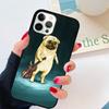 Чехол для телефона с изображением черного мопса, крупный план, для iPhone 17 Air 15 16 14 Plus Apple 11 12 13 Pro Max coque