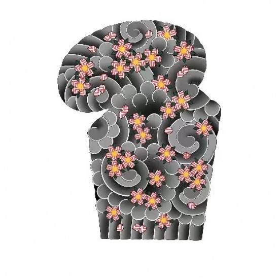 Traditional half-finger three-quarter sleeve tattoo stickers are waterproof, wear-resistant, and long-lasting3-5All-inclusive Japanese-style