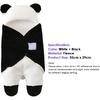 Tianhaik Newborn Baby Receiving Blanket Wearable Cute Panda Swaddle Blanket Fleece Sleeping Bag(Panda,0-12 Months)