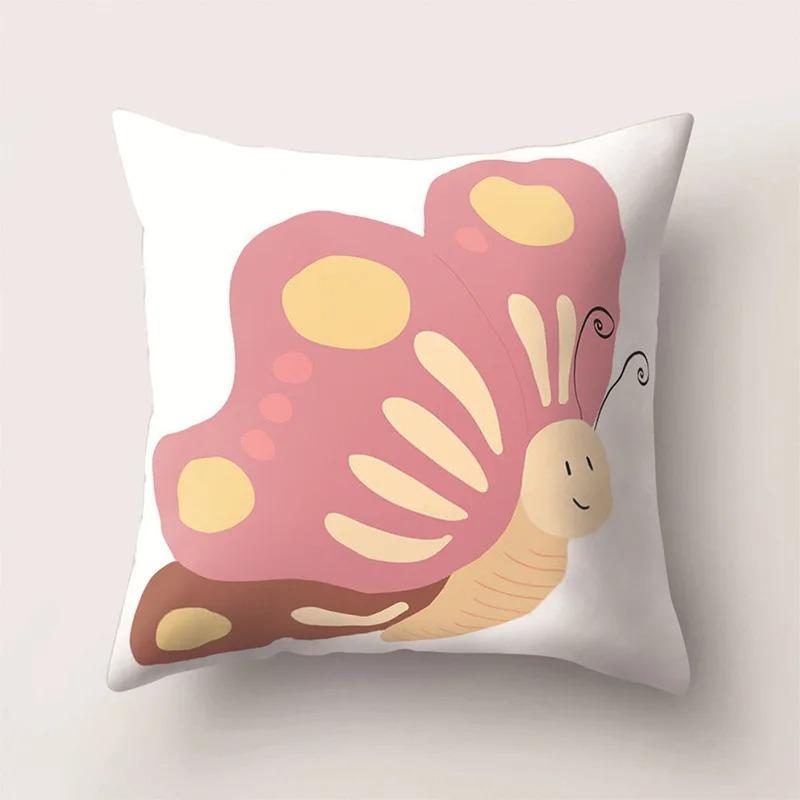Colorful Butterfly Pillowcase Car Ornaments Office Living Room Sofa Home Pillowcase