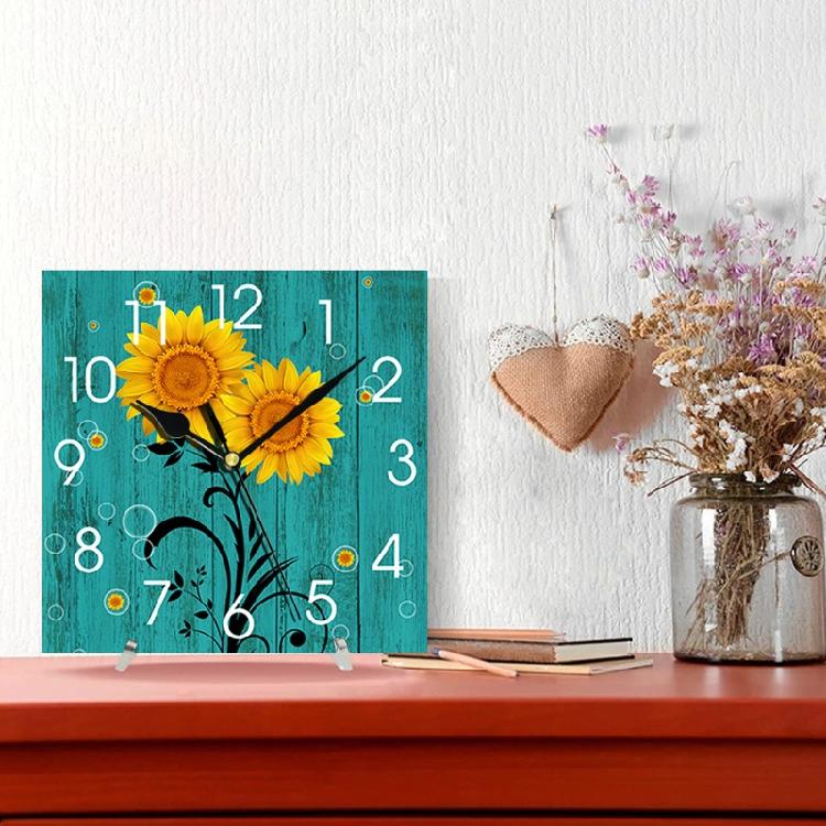 Тихие деревянные настенные часы без тиканья, на батарейках, в деревенском ретро-стиле