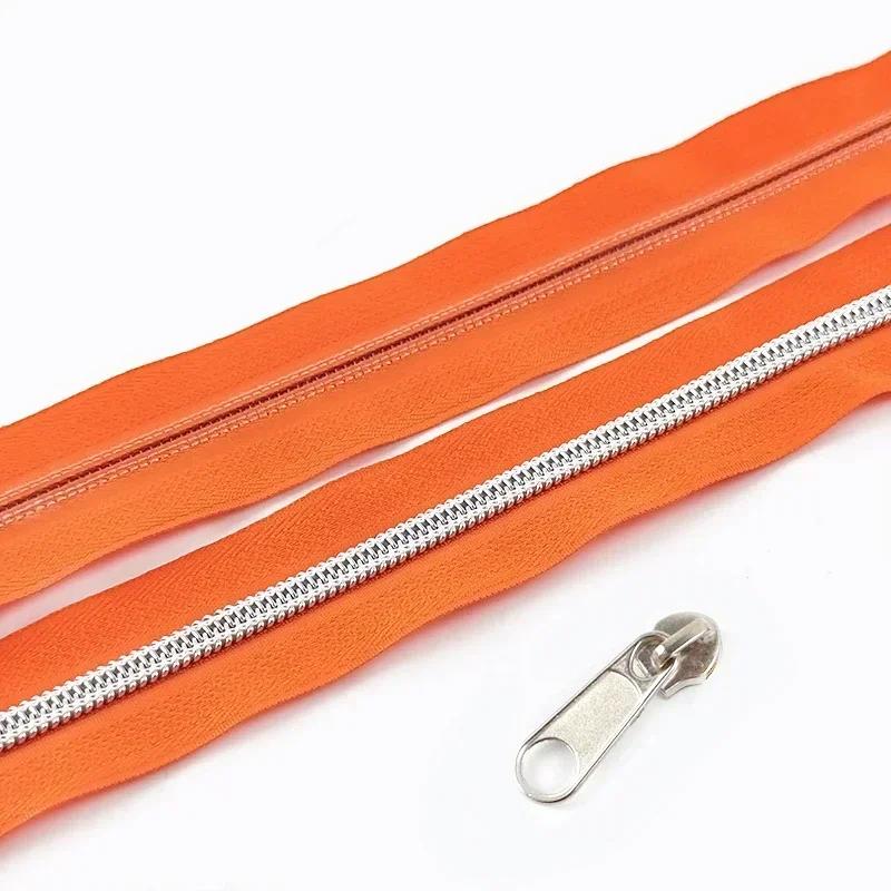 3/5/10 м 5# Нейлоновая тесьма-молния со слайдером Сумки Одежда Ремонт молний Пластиковая спиральная молния DIY Одежда Замена Швейные аксессуары