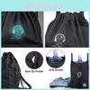 Waterproof Drawstring Travel Sport Nylon Cinch Gym Bag With Adjustable Straps And Large Storage