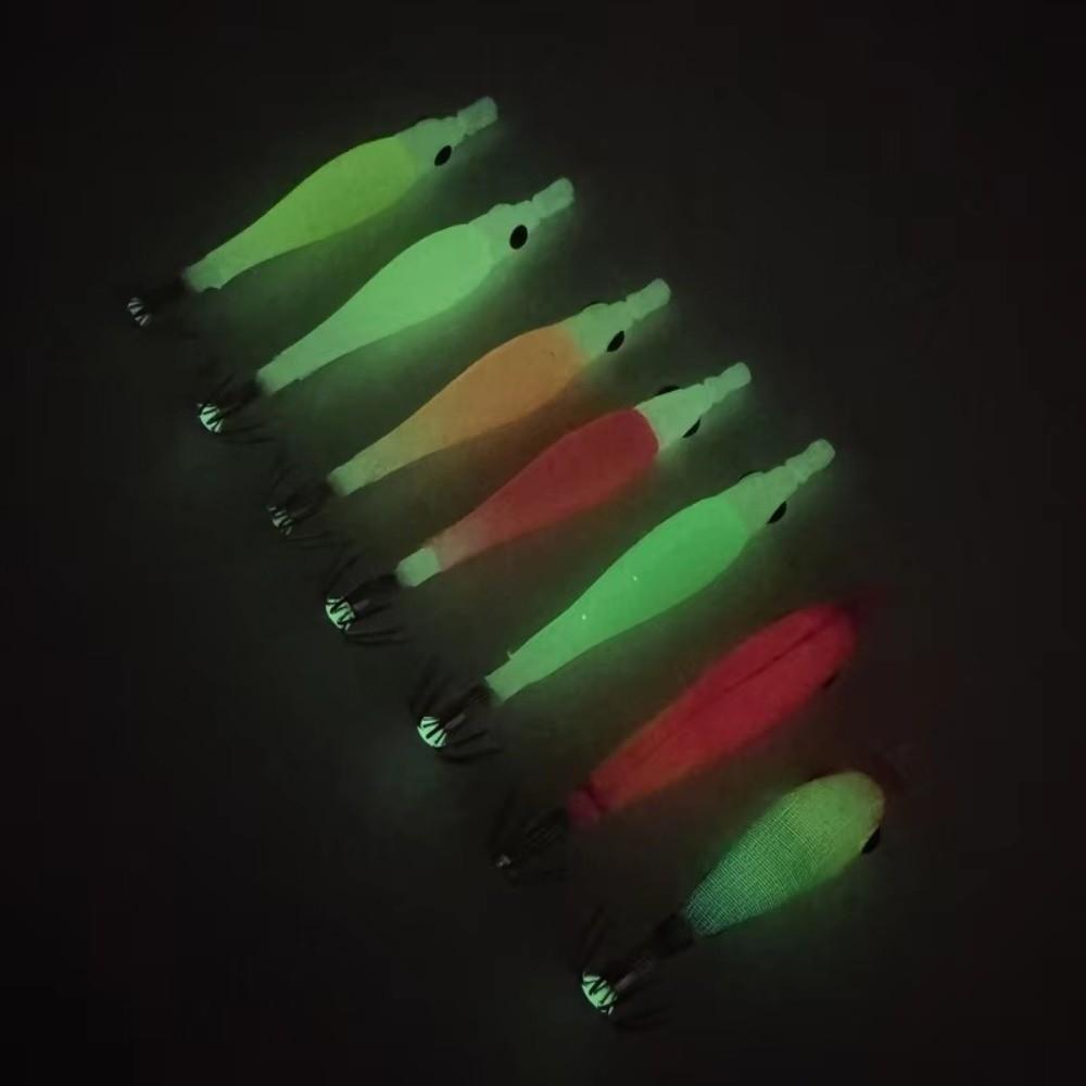 Luminous Squid Jig Silicone Cloth Wrapping Octopus Jig Lure Jigging Lure Sea Fishing