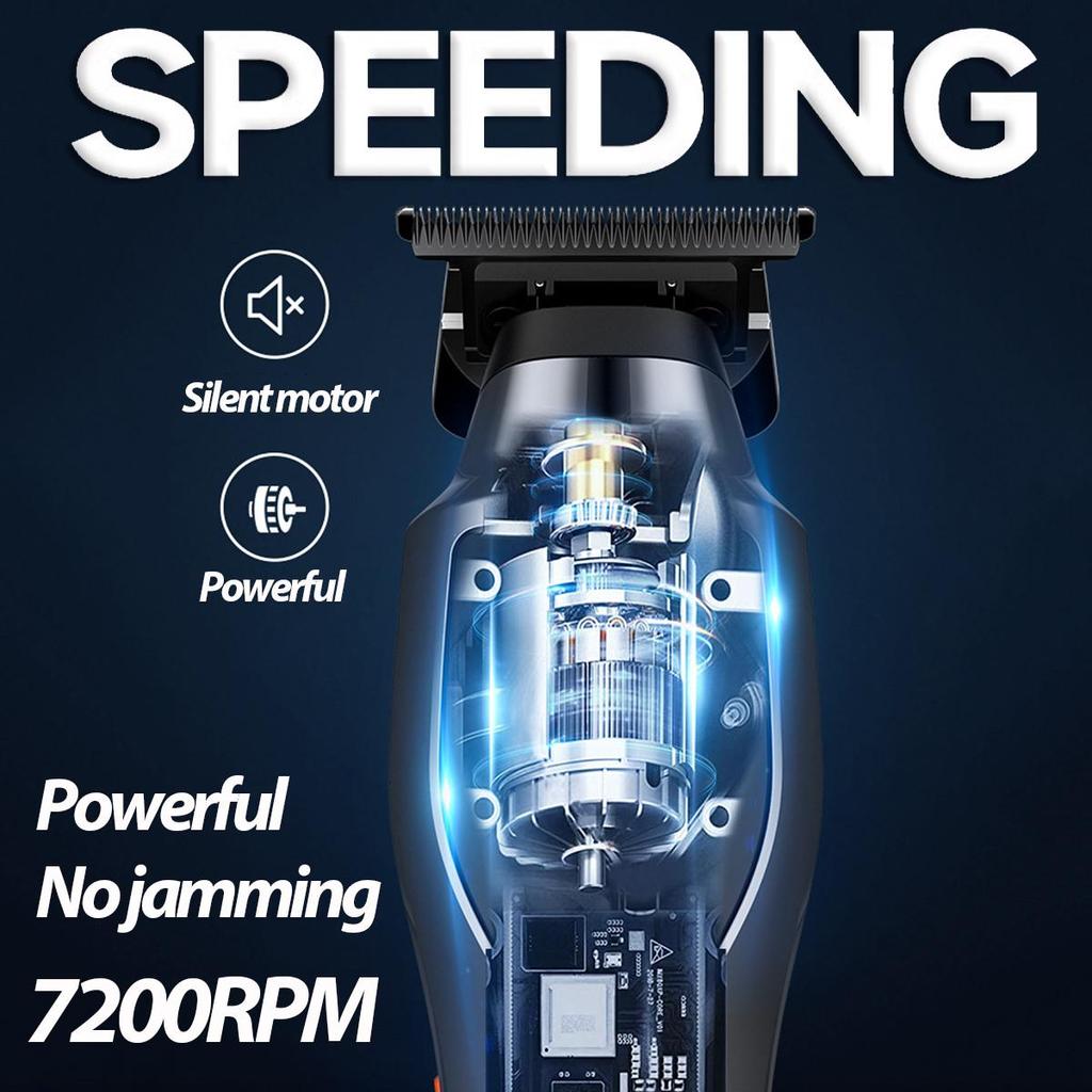 Профессиональный домашний электрический беспроводной триммер для волос BRDCLIP, триммер для лысых волос BRD989, мужская парикмахерская машинка