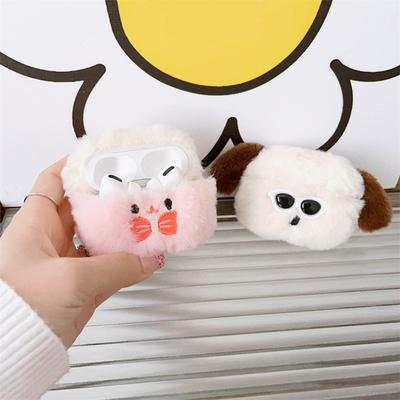 Плюшевый чехол-кролик для наушников AirPods 1/2/3/4 для AirPods Pro 36925 Совместимый с Bluetooth Беспроводной