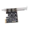 PCIe To Type C Adapter Card USB 3.2 Gen1 2 Port Expansion Card ASM1042 Main Control Chip 5Gbps for