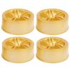 1/10 Racing RC Car Wheel Plastic Wheel Hub RC Car Spare Accessory On Road Racing Car(Gold )