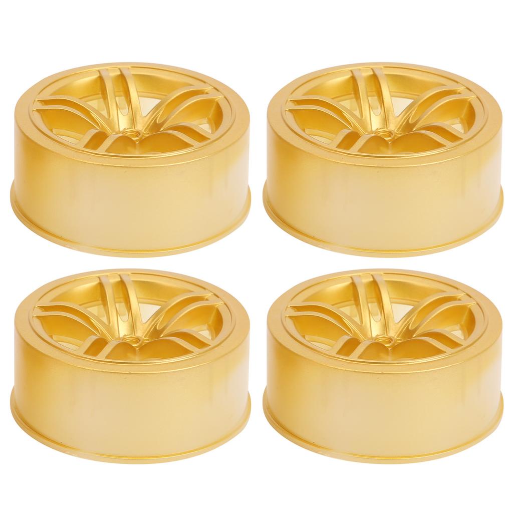 1/10 Racing RC Car Wheel Plastic Wheel Hub RC Car Spare Accessory On Road Racing Car(Gold )