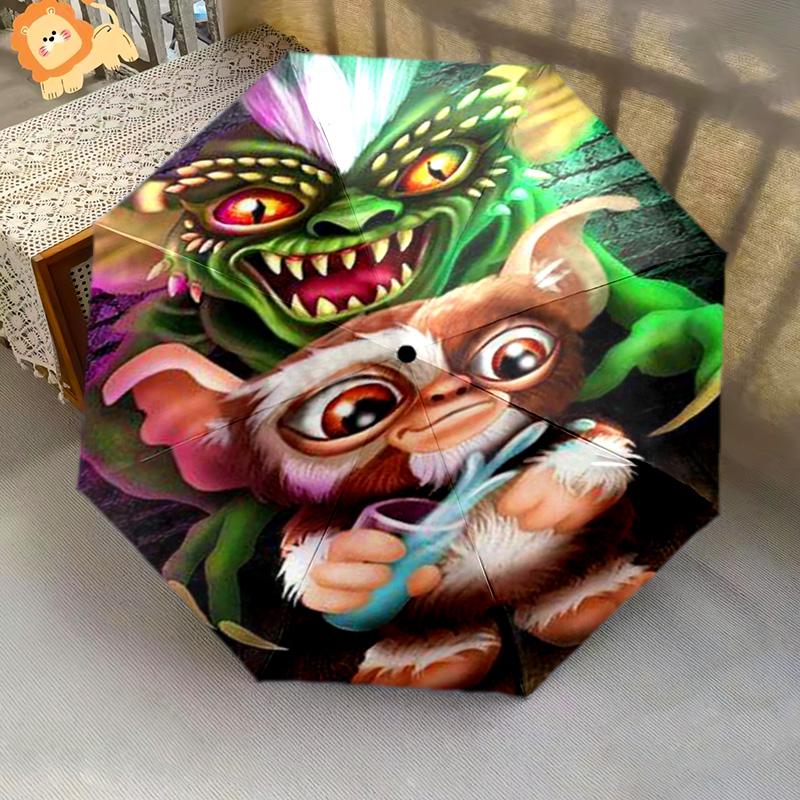 Whimsical Gremlins Adventure Folding umbrella Portable Suitable for all seasons Sun umbrella Three folds Umbrella
