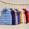 2-14 Years Children Ultra Light White Duck Down Vests Fall Baby Girls Liner Thin Warm Waistcoats for Boys Kids Clothes