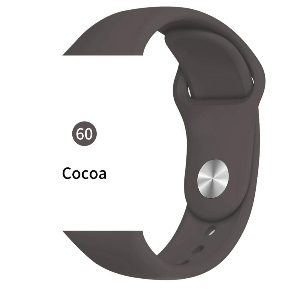 Мягкий спортивный силиконовый ремешок для часов Apple 4 3 2 1 38 мм 42 мм дышащий браслет для Iwatch Series 5 6 SE 40 мм 44 мм ремешок