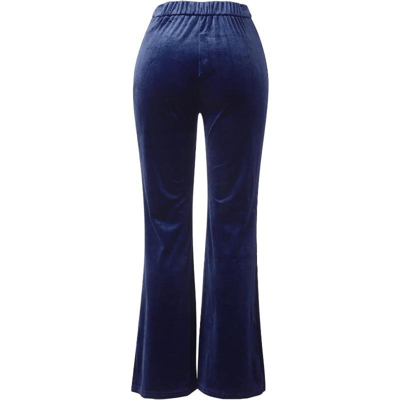 Осенне-зимние женские повседневные брюки Collage Golden Velvet с микроукороченными краями и высокой талией