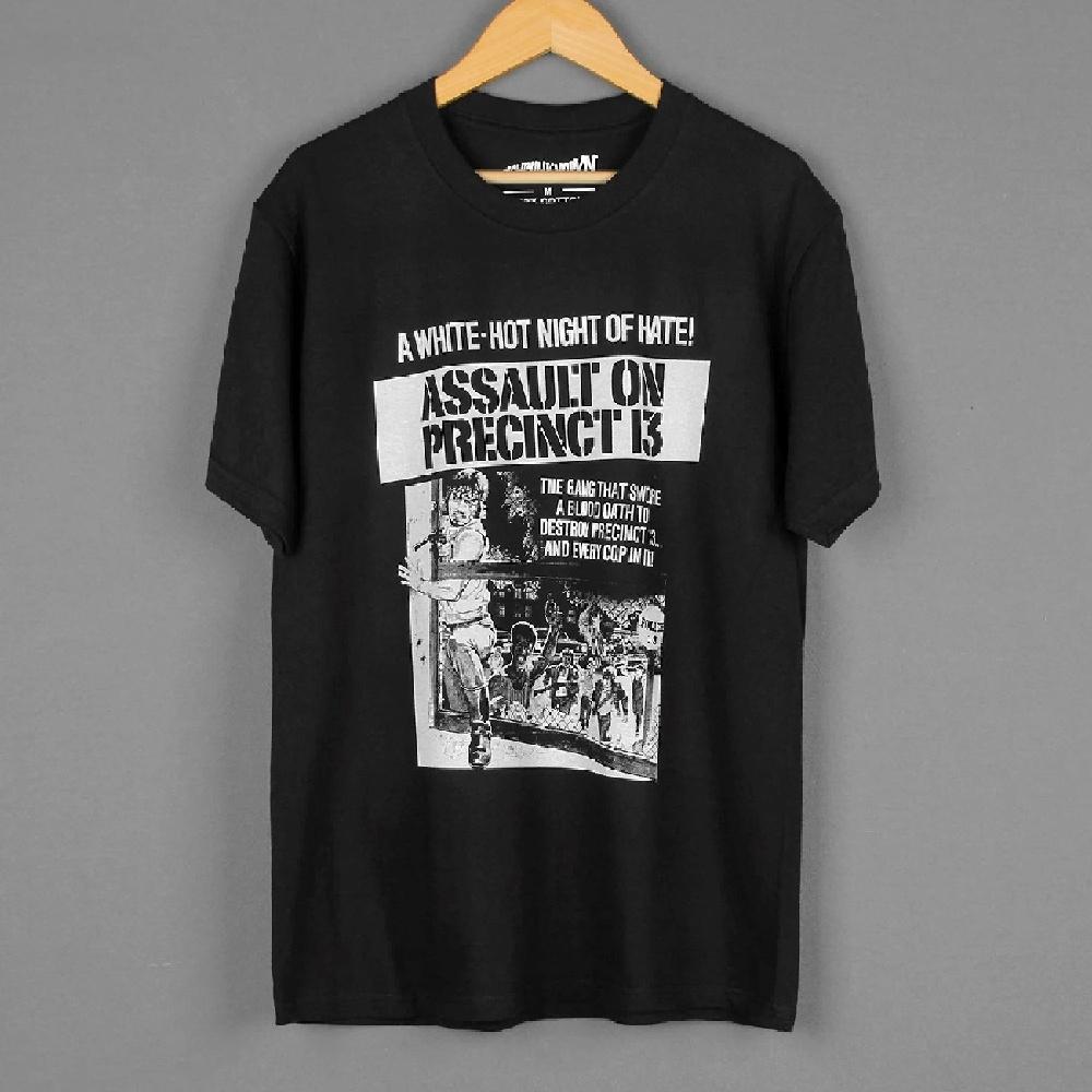 Assault on Precinct 13 T-Shirt John Carpenter 70S Horror Movie Green Room Short Sleeves Summer Cotton Shirt