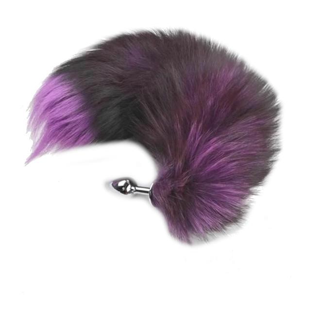 Fox Faux Fur Tail Metal Anal Stainless Steel Butt Plug  Butt Plug Tails