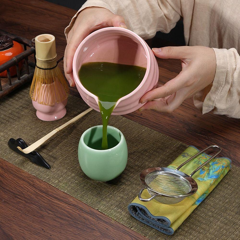 Large Capacity Matcha Whisk Stand Smooth Green Tea Maker Cup for Tea Set Accessories