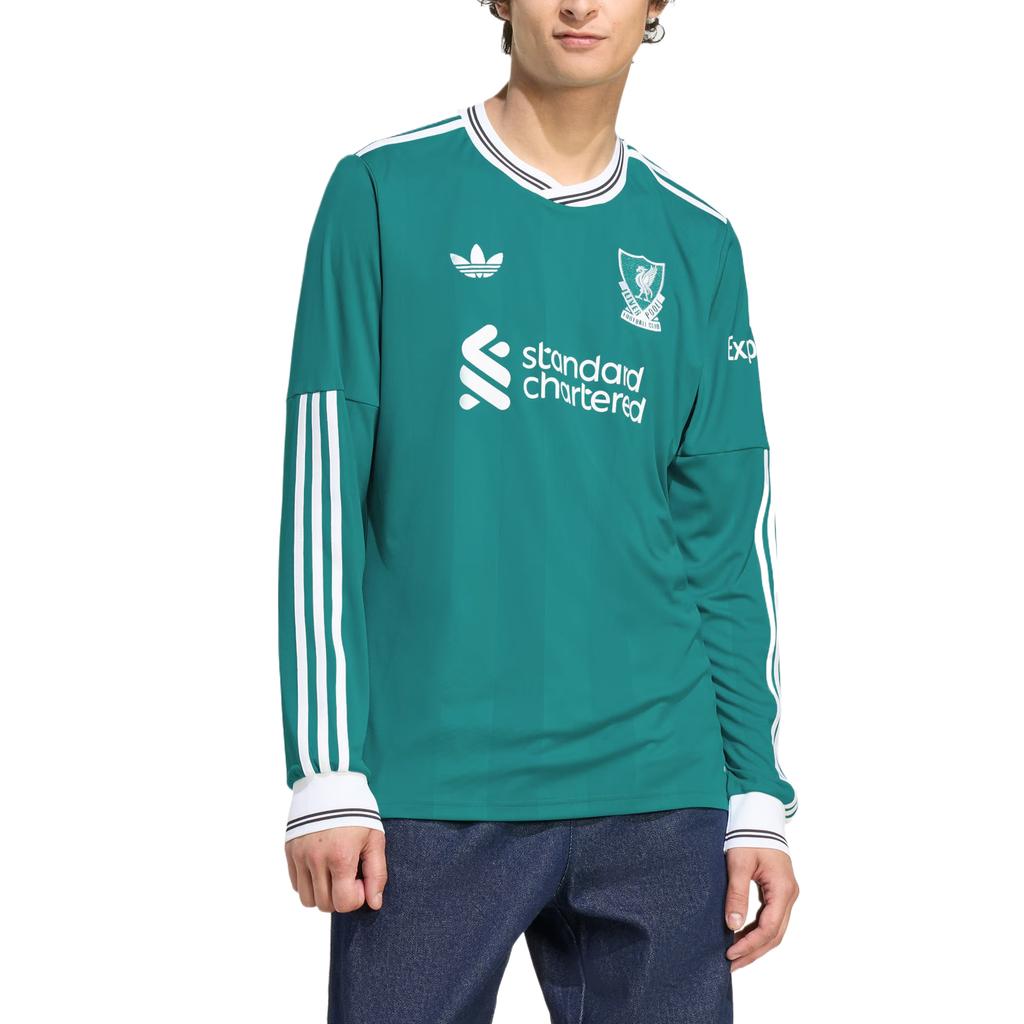 adidas Оригинальная экипировка Ливерпуль Клуб Сезон 25/26 Версия для фанатов Удобная Приятная к коже Технология Aeroready Футбольная майка Мужские майки JV6464