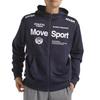 Толстовка Descente Light Smooth Sweatshirt Full Zip Hoodie Stretch Training Running ST4FSW41M L [Move Sports] NV00(ST4FSW41M)