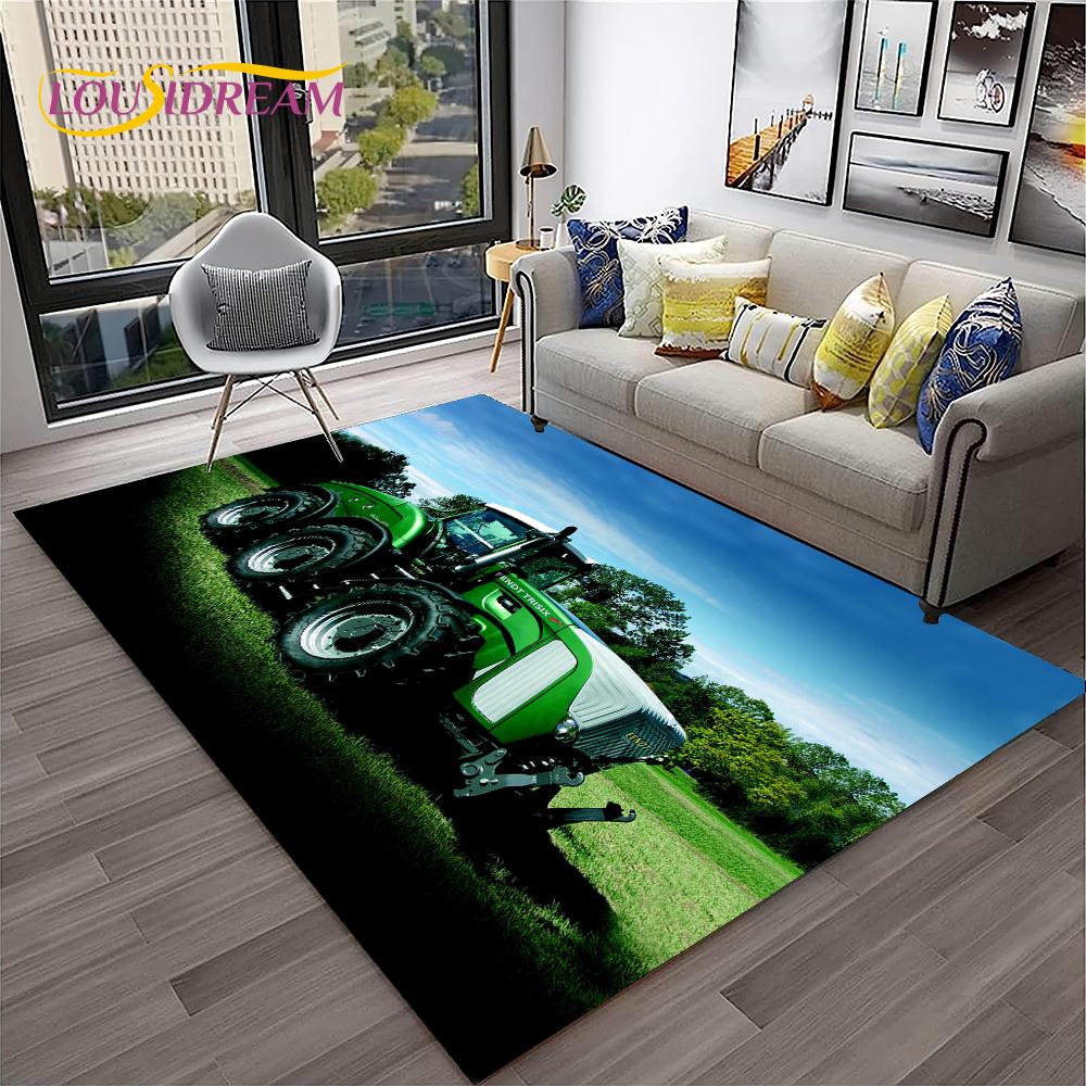 3D Truck Car Retro Tractor Non-Slip Carpet Rug for Living Room Bedroom Sofa Child Area Rug Home Decor Floor Mat