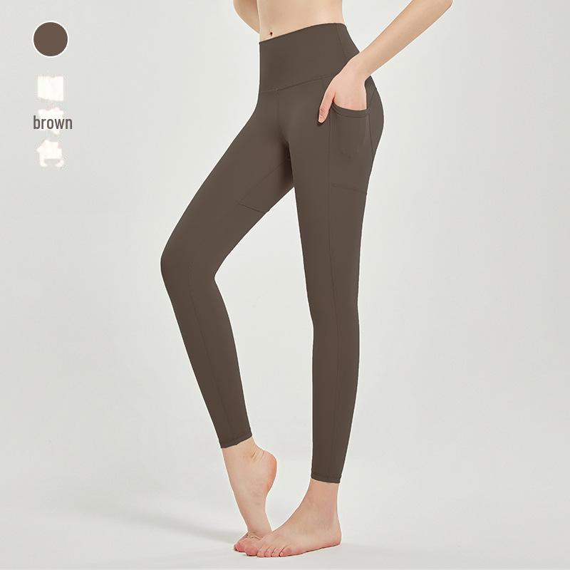 Женские штаны для йоги с высокой талией и подъемом бедер