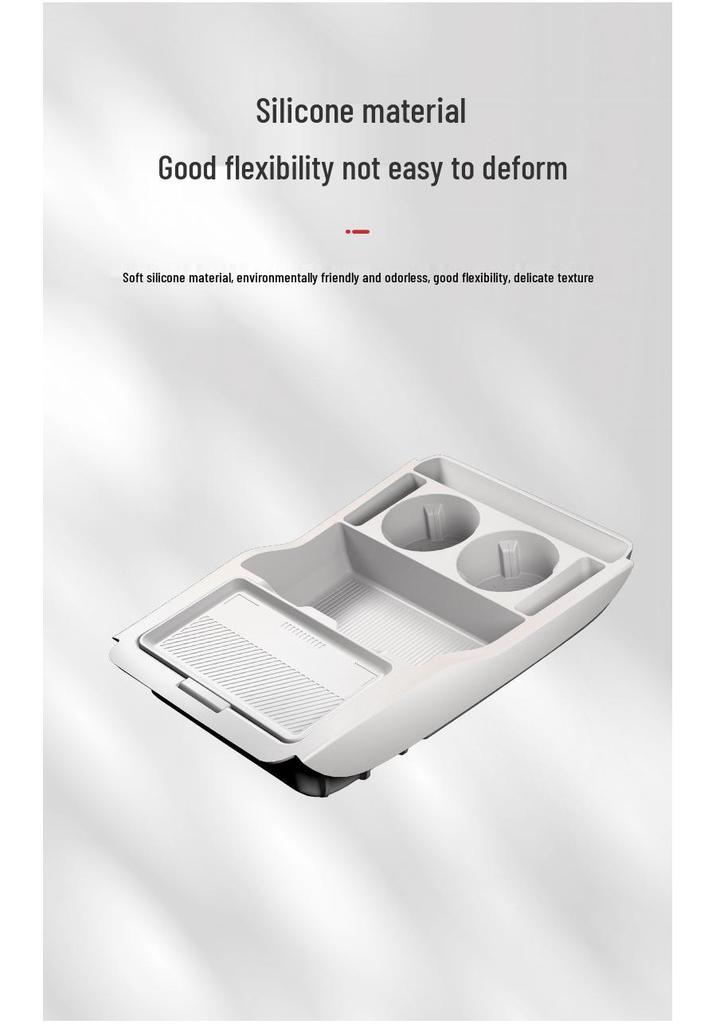 Fits 25 Trumpchi S7 Models: Waterproof Silicone Storage Box for Center Console - Ideal for Glasses
