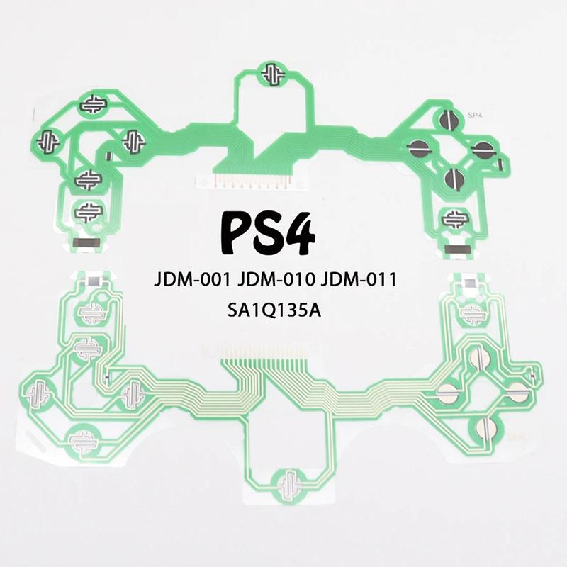 Запасные кнопки Ленточный шлейф Плата для PS4 Pro Slim Проводящая пленка Клавиатура Шлейф JDS 010 030 040 050