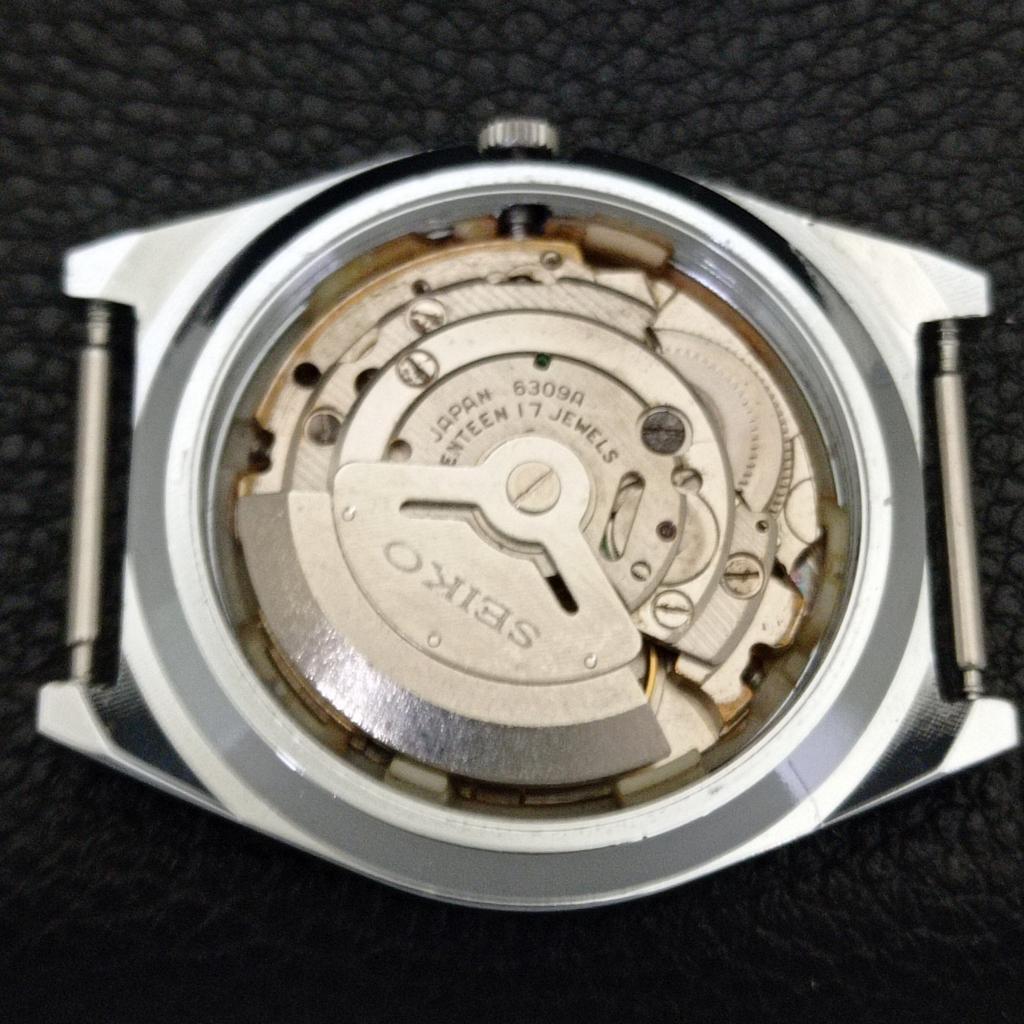 ВОССТАНОВЛЕННЫЕ ВИНТАЖНЫЕ МУЖСКИЕ ЧАСЫ SEIKO 5 AUTOMATIC 6309A ЯПОНСКОЙ СБОРКИ С КРАСНЫМ ЦИФЕРБЛАТОМ a441333-5