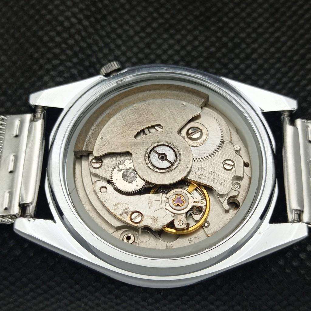 ВОССТАНОВЛЕННЫЕ ВИНТАЖНЫЕ SEIKO 5 AUTO 7019A ЯПОНИЯ МУЖСКИЕ D/D КРАСНЫЕ ЧАСЫ 593a-a311242-9