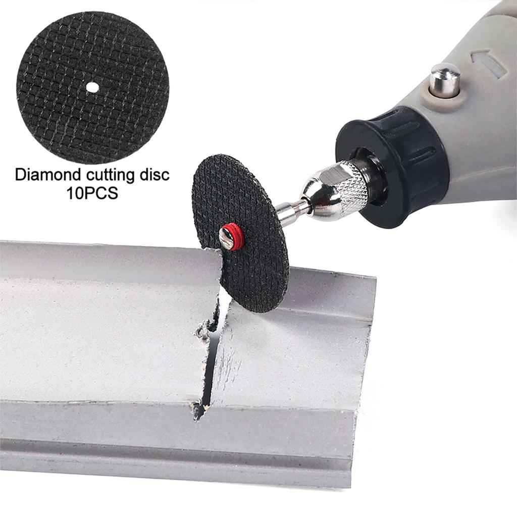 30Pcs Mini Circular Saw Blade Set Sanding Grinding Wheel Cutting Disc for Dremel Accessories Metal Cutting Rotary Tools