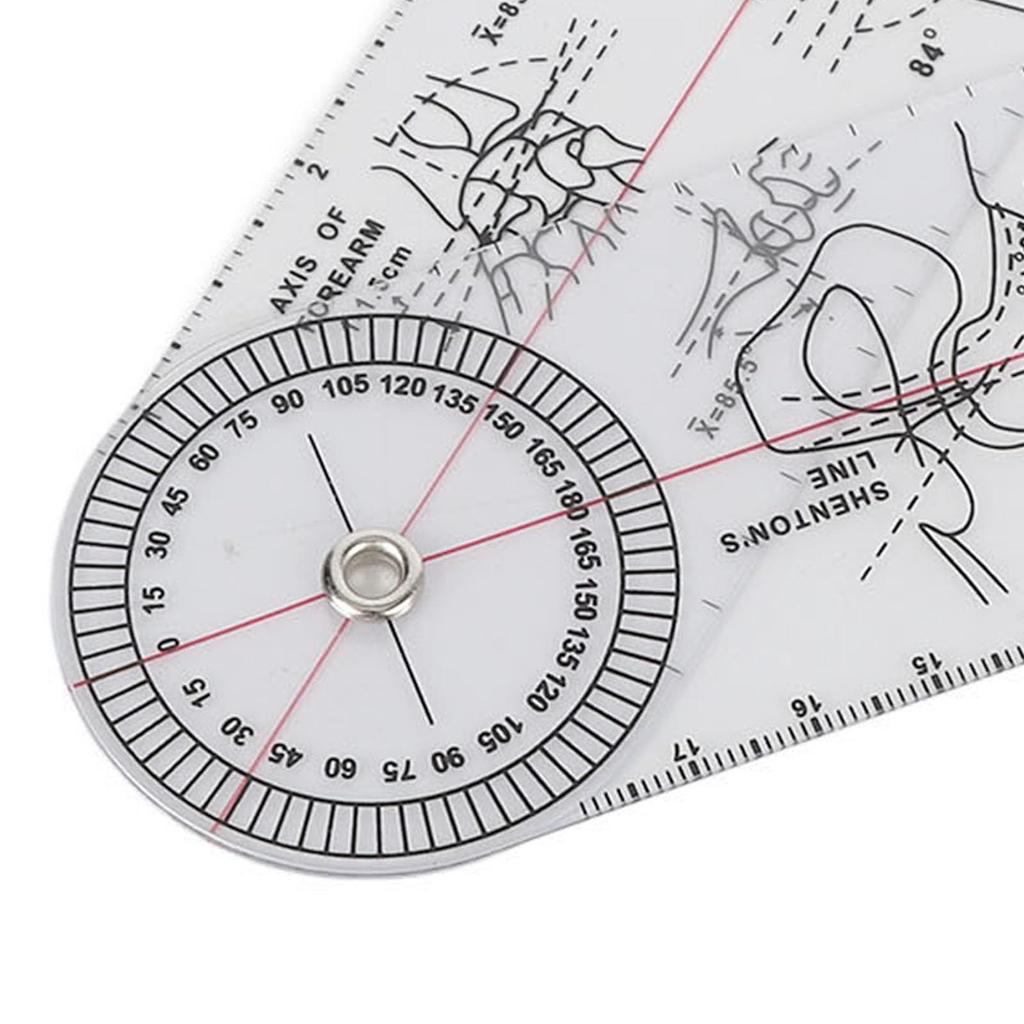 Ортопедическая линейка, многофункциональная печать среднего слоя, прочный спинальный гониометр для оценки реабилитации