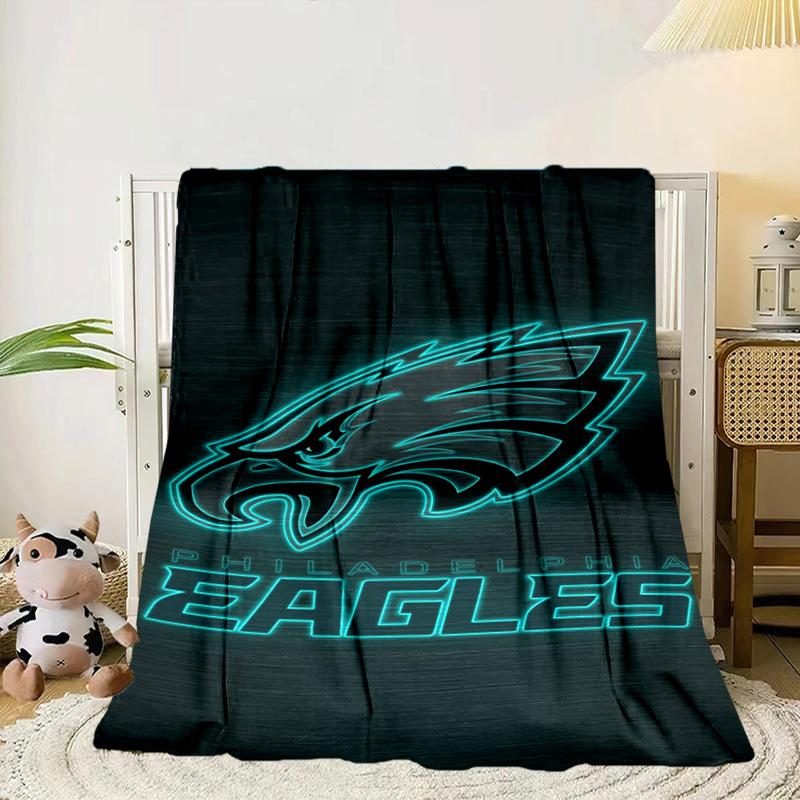 Philadelphia Eagles Portable Blanket/Soft Blanket Bedding Blanket Suitable for Travel Camping Living Rooms Offices Sofas Fan Gifts