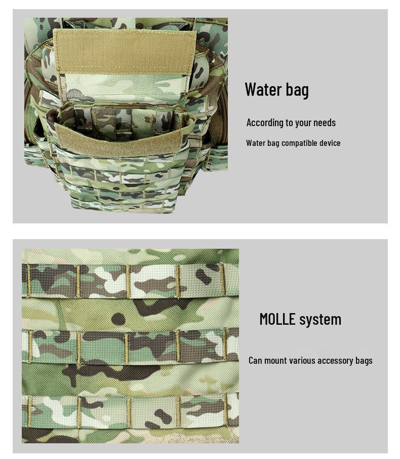 Tactical Camouflage Quick-Release Breathable Training Vest for Outdoor CS Activities