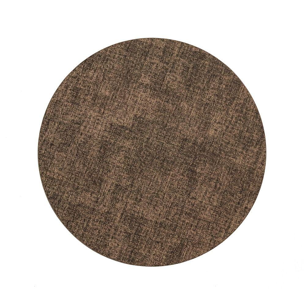 Oil-proof PVC Table Mat 33cm Large Round Placemat Non-Slip Washable Cup Mat Hotel