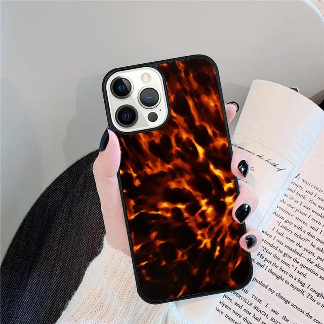 Dark Tortoise Pattern Coque Shell For iPhone 17 Air 15 16 14 13 12 Pro Max 11 Pro Max Plus Phone Case Cover