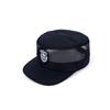 Half Net Security Cap Hotel Property Doorman On Duty Fashion Commuter Cap Work Hat Flat Top Hat