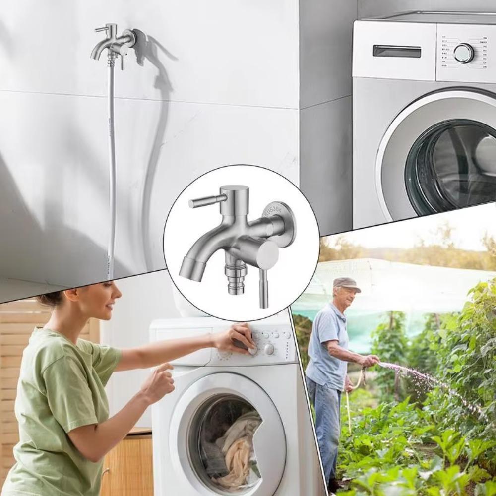 Устойчивый к ржавчине Двухвыходной Садовый Кран Антисептический Садовый Водопроводный Кран Ирригация