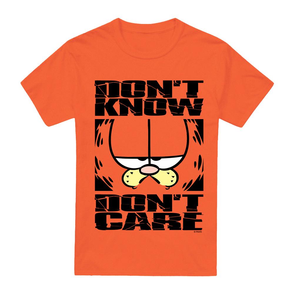 Garfield Mens Don´t Know Don´t Care T-Shirt